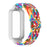 For Xiaomi Smart Band 9 Active / Redmi Band 3 Woven Nylon Strap Snap-On Case Watch Band - Rainbow - 1