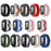 For Xiaomi Smart Band 9 Active / Redmi Band 3 Woven Nylon Strap Snap-On Case Watch Band - Rainbow - 6