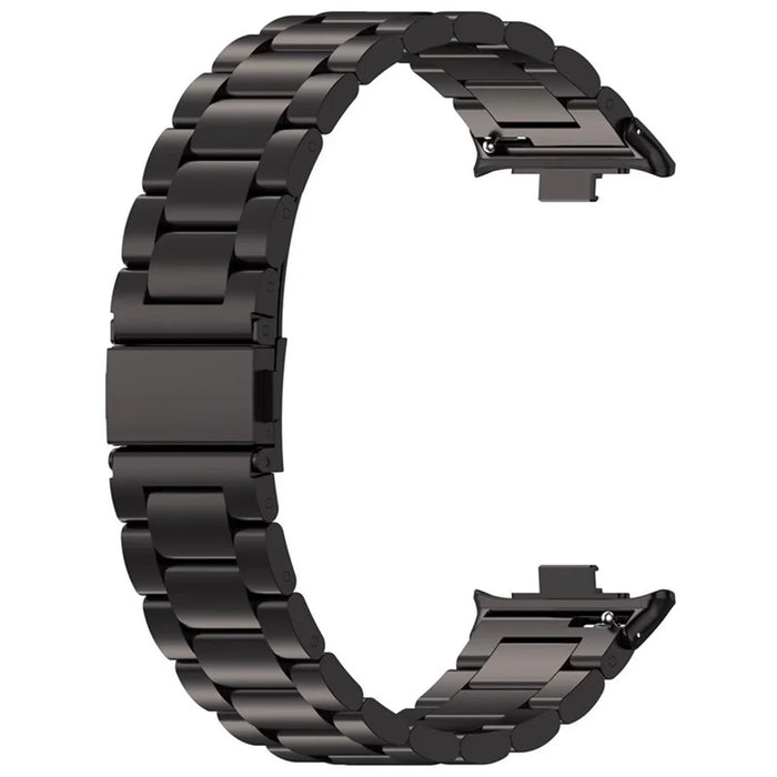 For vivo Watch GT Strap Replacement 3-Bead Black Metal Watch Band - 1