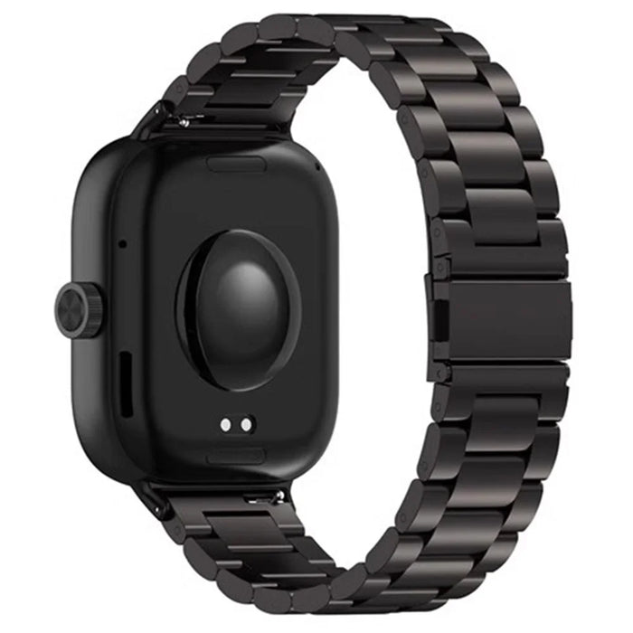 For vivo Watch GT Strap Replacement 3-Bead Black Metal Watch Band - 2