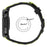 For Coros Pace Pro Silicone Watch Band 22mm Width Adjustable Strap - Black + Green - 6