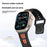 Sporty Watch Band for Apple Watch Series 11 10 42mm / 9 8 7 41mm / SE3 SE2 SE 6 5 4 40mm / 3 2 1 38mm Dual Color Holes Design Silicone Strap - Black+Orange - 5