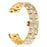 For Samsung Galaxy Watch 46mm Watch Band Alloy Metal Rhinestones Decor Strap with Butterfly Clasp - Gold - 1