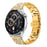 For Samsung Galaxy Watch 46mm Watch Band Alloy Metal Rhinestones Decor Strap with Butterfly Clasp - Gold - 2