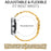 For Samsung Galaxy Watch 46mm Watch Band Alloy Metal Rhinestones Decor Strap with Butterfly Clasp - Gold - 6