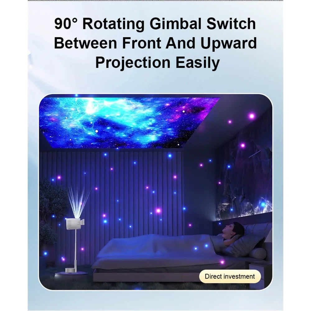 TS-9pro 1080P Projector with Hidden Bracket Auto Focus Keystone Correction Home Theater 1+8G - EU Plug - 7