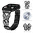 Watch Band For Apple Watch Ultra 3 2 1 49mm / Series 11 10 46mm / 9 8 7 45mm / SE3 SE2 SE 6 5 4 44mm / 3 2 1 42mm Butterfly Rhinestones Decor Alloy Metal Strap - Black - 4