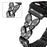 Watch Band For Apple Watch Ultra 3 2 1 49mm / Series 11 10 46mm / 9 8 7 45mm / SE3 SE2 SE 6 5 4 44mm / 3 2 1 42mm Butterfly Rhinestones Decor Alloy Metal Strap - Black - 5