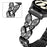 For Huawei Watch GT 3 Pro 46mm Band Butterfly Rhinestones Decor Alloy Metal Watch Strap - Black - 3
