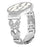 For Honor MagicWatch 2 46mm Band Butterfly Rhinestones Decor Silver Alloy Metal Watch Strap - 1