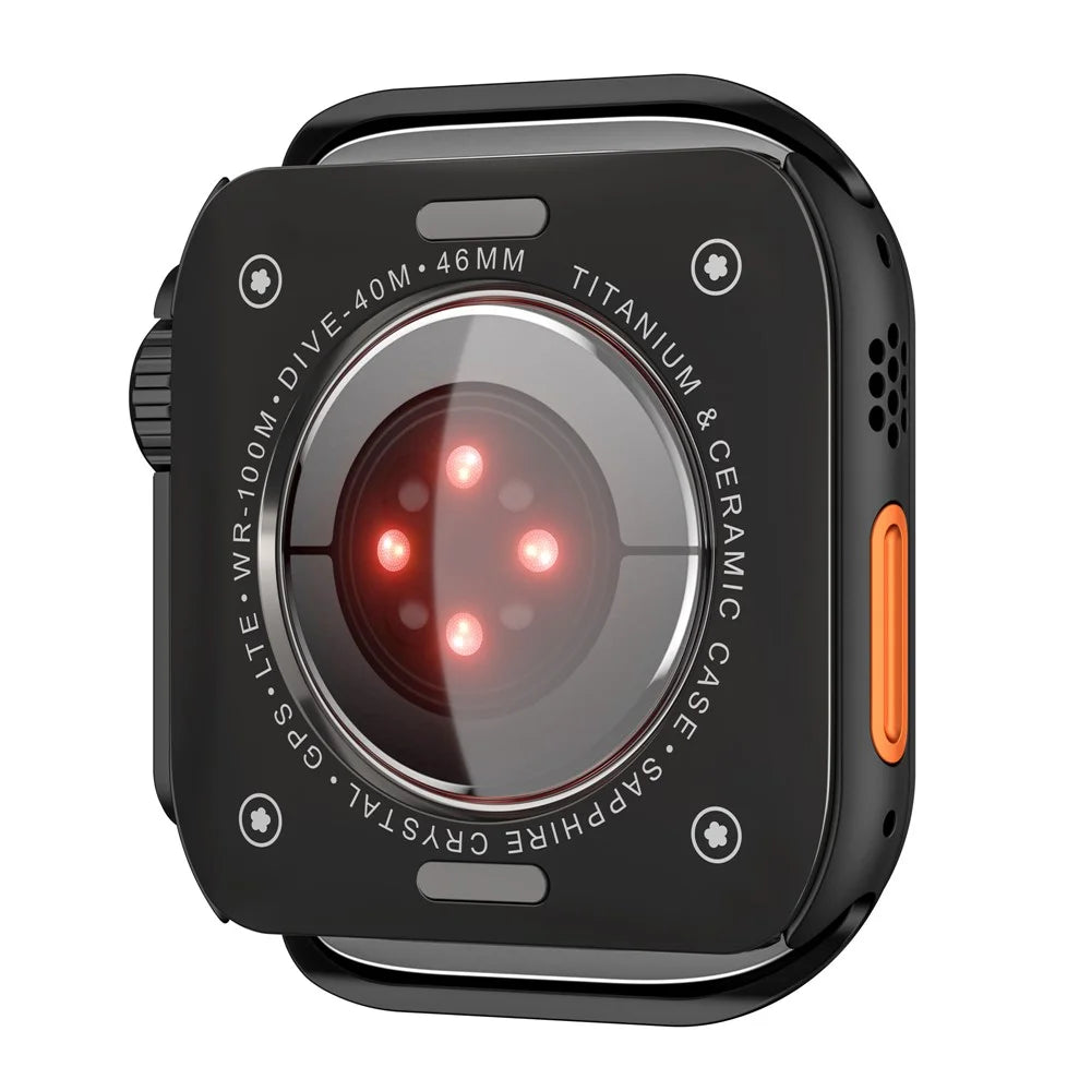 For Apple Watch Series 11 / 10 46mm Watch Case Zinc Alloy + PC Protective Cover - Black - 2
