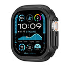 For Apple Watch Ultra 3 / Ultra 2 / Ultra 49mm Watch Case Zinc Alloy + PC Protective Cover - Black - 2