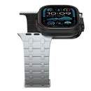 For Apple Watch Ultra 3 / Ultra 2 / Ultra 49mm Watch Case Zinc Alloy + PC Protective Cover - Black - 4
