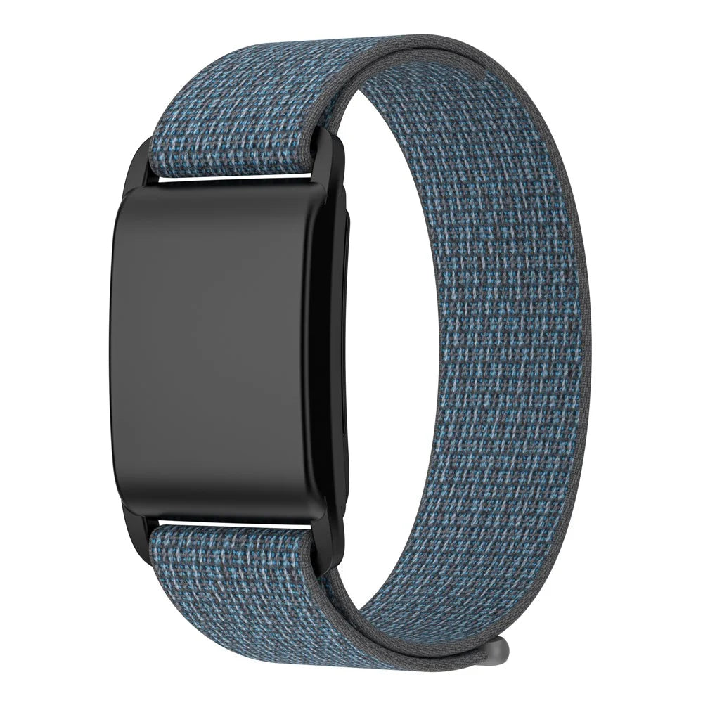 For WHOOP 4.0 Replacement Band Fitness Tracker Nylon Wristband Strap with PC Case - Grey / Black - 1