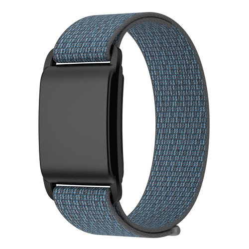 For WHOOP 4.0 Replacement Band Fitness Tracker Nylon Wristband Strap with PC Case - Grey / Black - 1
