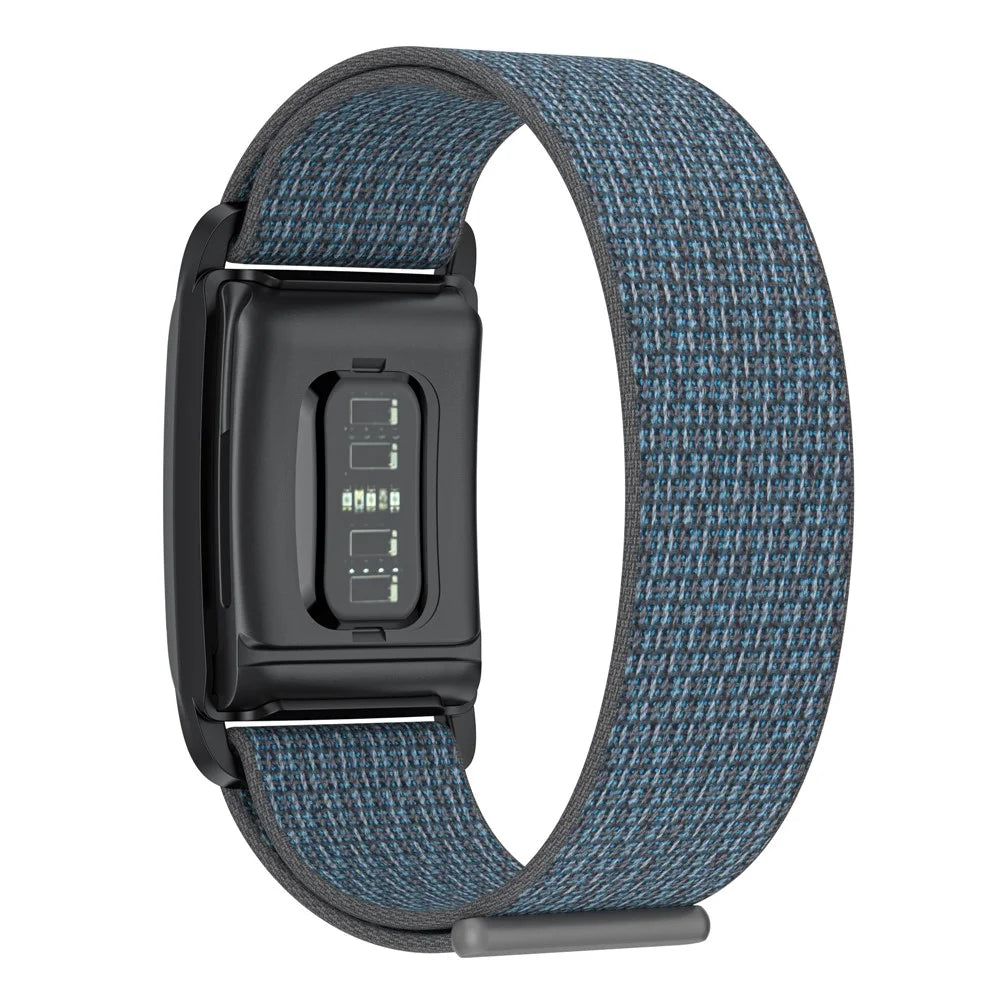 For WHOOP 4.0 Replacement Band Fitness Tracker Nylon Wristband Strap with PC Case - Grey / Black - 2