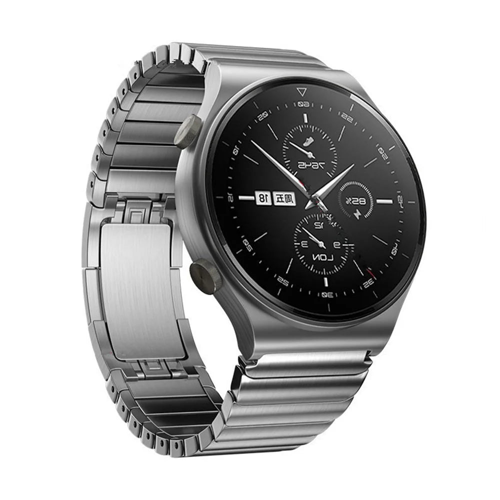 22MM Stylish Stainless Steel Watch Band Replacement Wrist Strap for Huawei Watch GT 2 Pro - Silver - 2