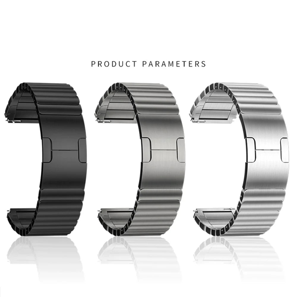 22MM Stylish Stainless Steel Watch Band Replacement Wrist Strap for Huawei Watch GT 2 Pro - Silver - 5