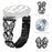 For Xiaomi Watch S2 46mm / S2 42mm Metal Band Butterfly Rhinestones Decor Watch Strap - Black - 2