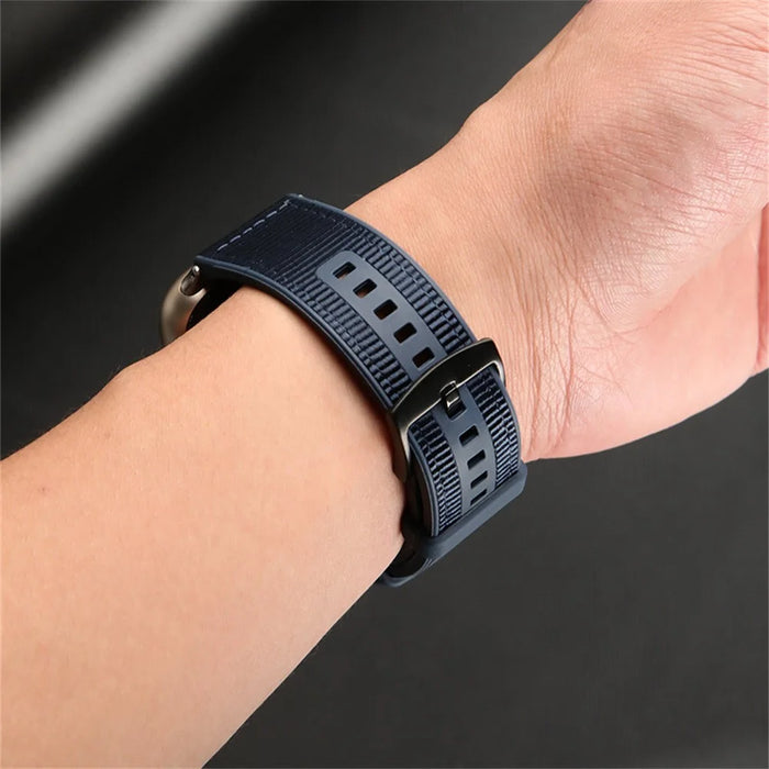 For Honor Watch 5 Replacement Watch Strap Nylon + Silicone Adjustable Wrist Band - Grey - 5