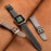 For Honor Watch 5 Genuine Cow Leather Watchband Replacement Adjustable Strap - Black - 4