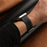 For Honor Watch 5 Genuine Cow Leather Watchband Replacement Adjustable Strap - Black - 6