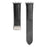 For Honor Watch 5 Leather Strap Folding Magnetic Buckle Pointed Tail Watch Band - Black - 1
