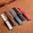 For Honor Watch 5 Leather Strap Folding Magnetic Buckle Pointed Tail Watch Band - Black - 6