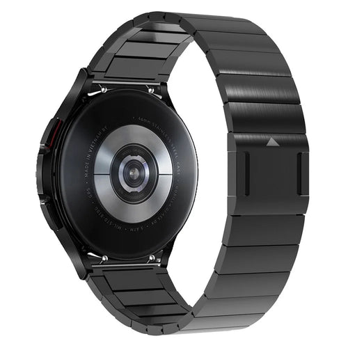 Magnetic Buckle Watch Strap for Samsung Galaxy Watch7 44mm / 40mm / Watch6 44mm / 40mm Stainless Steel Band - Black - 1