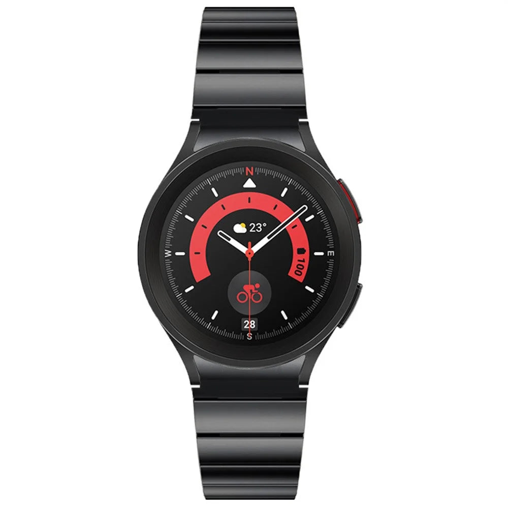 Magnetic Buckle Watch Strap for Samsung Galaxy Watch7 44mm / 40mm / Watch6 44mm / 40mm Stainless Steel Band - Black - 2