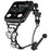 Watchband For Apple Watch Series 11 10 42mm / 9 8 7 41mm / SE3 SE2 SE 6 5 4 40mm / 3 2 1 38mm Heart Clover Zinc Alloy Metal Strap - Black - 2