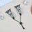 Watchband For Apple Watch Series 11 10 42mm / 9 8 7 41mm / SE3 SE2 SE 6 5 4 40mm / 3 2 1 38mm Heart Clover Zinc Alloy Metal Strap - Black - 7