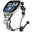 For Fitbit Versa 3 / Sense Watchband Heart Clover Decor Zinc Alloy Metal Strap - Black - 2