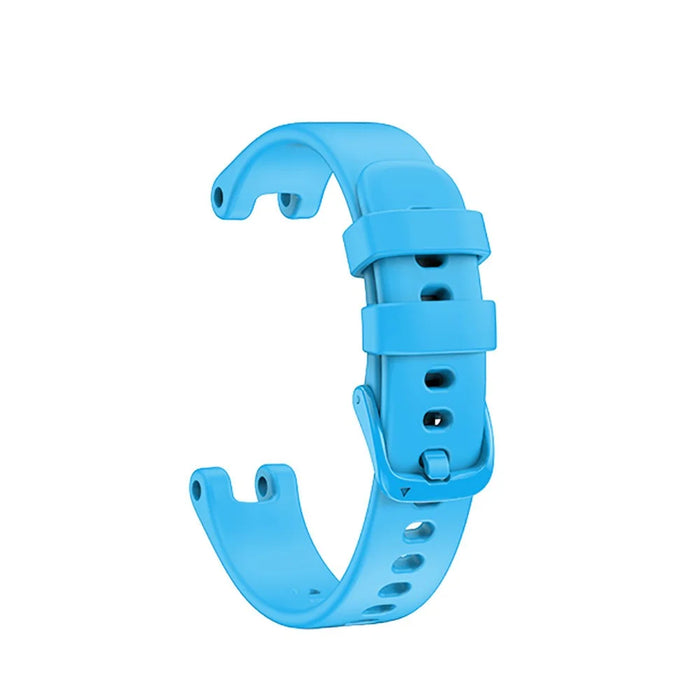 Solid Color Silicone Sport Watch Band Strap Replacement for Garmin Lily - Sky Blue - 3