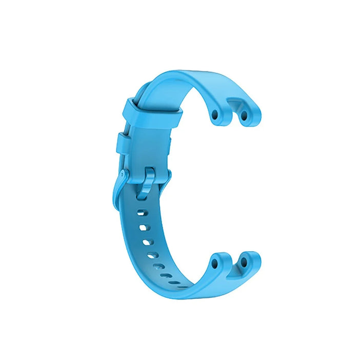 Solid Color Silicone Sport Watch Band Strap Replacement for Garmin Lily - Sky Blue - 7