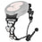 Watch Band with Connector for Samsung Galaxy Watch7 40mm 44mm Heart Clover Decor Zinc Alloy Strap - Black - 1