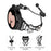 Watch Band with Connector for Samsung Galaxy Watch7 40mm 44mm Heart Clover Decor Zinc Alloy Strap - Black - 3
