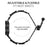 Watch Band with Connector for Samsung Galaxy Watch7 40mm 44mm Heart Clover Decor Zinc Alloy Strap - Black - 4