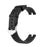 Solid Color Leather Watch Band Replacement Watchstrap for Garmin Lily Sport Watch - Black - 1