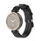 Solid Color Leather Watch Band Replacement Watchstrap for Garmin Lily Sport Watch - Black - 2