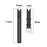Solid Color Leather Watch Band Replacement Watchstrap for Garmin Lily Sport Watch - Black - 6