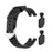 Solid Color Leather Watch Band Replacement Watchstrap for Garmin Lily Sport Watch - Black - 7