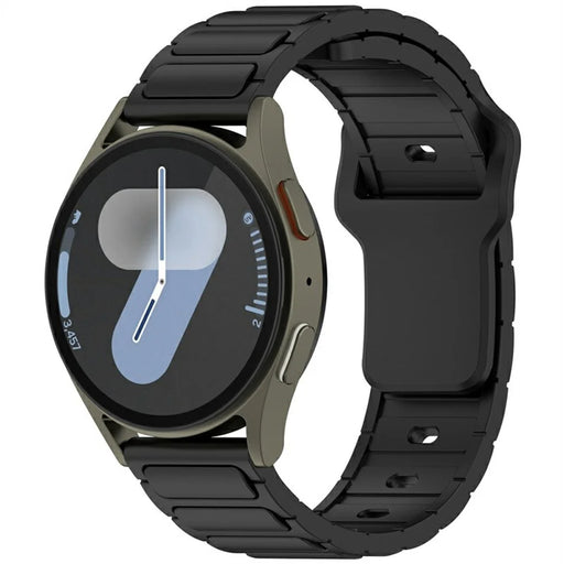 KALEBOL 22mm Silicone Watch Strap for Samsung Galaxy Watch3 45mm  /  Huawei Watch GT 5 46mm  /  GT 5 Pro 46mm I-Shaped Band - Black - 2