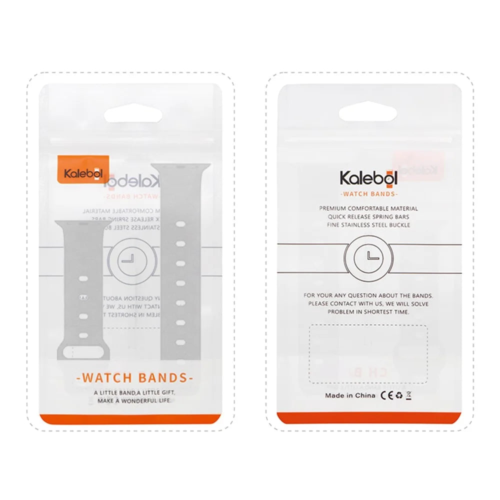 KALEBOL Football Texture Silicone Strap for Apple Watch Series 11 10 42mm / 9 8 7 41mm / SE3 SE2 SE 6 5 4 40mm / 3 2 1 38mm Watch Band - Black - 4
