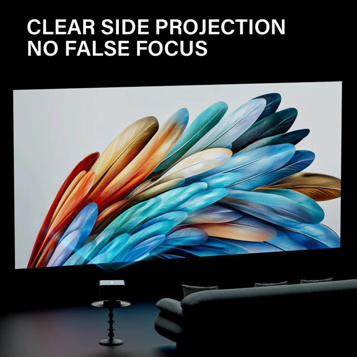 P50 Full HD 1080P Projector Auto Focus 400 ANSI Home Movie Theater - White - 4