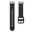 For Garmin Fenix 8 47mm / Fenix E 47mm 22mm Quick Release Wavy Texture Silicone Watch Strap with Silver Connector - Black - 2