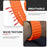 For Garmin Fenix 8 47mm / Fenix E 47mm 22mm Quick Release Wavy Texture Silicone Watch Strap with Silver Connector - Black - 3