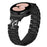 Watch Band with Quick Release Connector for Samsung Galaxy Watch7 40mm 44mm Rhinestones Decor 3-Bead Stainless Steel Strap - Black - 2