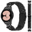 Watch Band with Quick Release Connector for Samsung Galaxy Watch7 40mm 44mm Rhinestones Decor 3-Bead Stainless Steel Strap - Black - 3