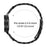 Watch Band with Quick Release Connector for Samsung Galaxy Watch7 40mm 44mm Rhinestones Decor 3-Bead Stainless Steel Strap - Black - 5